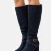 Bottes - Dark Blue 1 Bottes - Dark Blue -Femmes Vêtements Boutique 28f5ef593a8d4da2b808724fc6e845c3