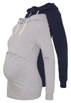 Femmes Vêtements Boutique 33 2 Pack Nursing Hoodie - Sweat À Capuche - Light Grey/Dark Blue