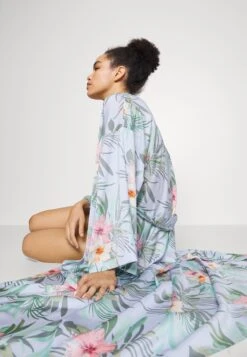 Anna Field Floral Robe - Peignoir - Blue -Femmes Vêtements Boutique 6d0f4ed8dd7d41149e200bef4940c5e6