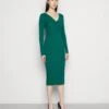 Anna Field V Ausschnitt Bodycon Midi Strickkleid - Robe Fourreau - Green -Femmes Vêtements Boutique 807e838c754e4ea180d59884c86923e3