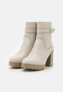 Leather - Bottines À Plateau - Beige -Femmes Vêtements Boutique 9e1f5757440d4e40ae7b97b4a385743f