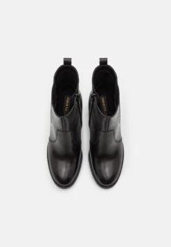 Leather - Bottines À Talons Hauts - Black -Femmes Vêtements Boutique b1903eae4a1a4e83be7f36b2465f02f2