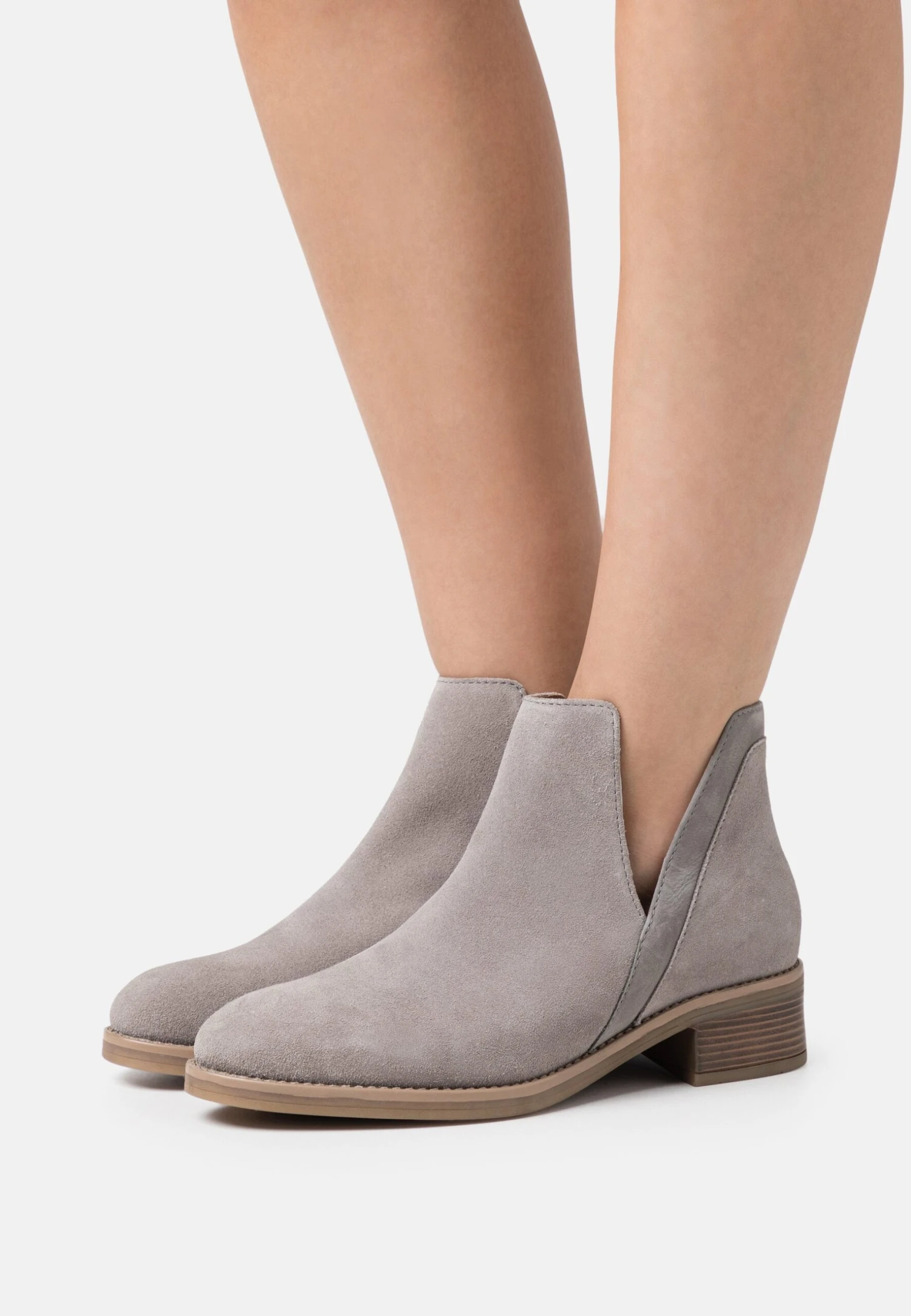 Anna Field Leather - Boots À Talons - Grey 3 Anna Field Leather - Boots À Talons - Grey